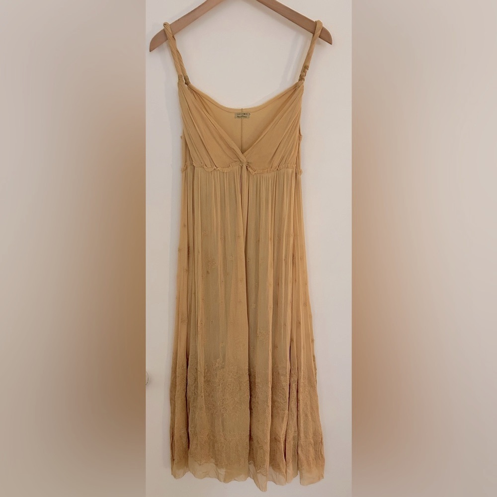 Max Studio light summer midi dress. Delicate and flowy. M